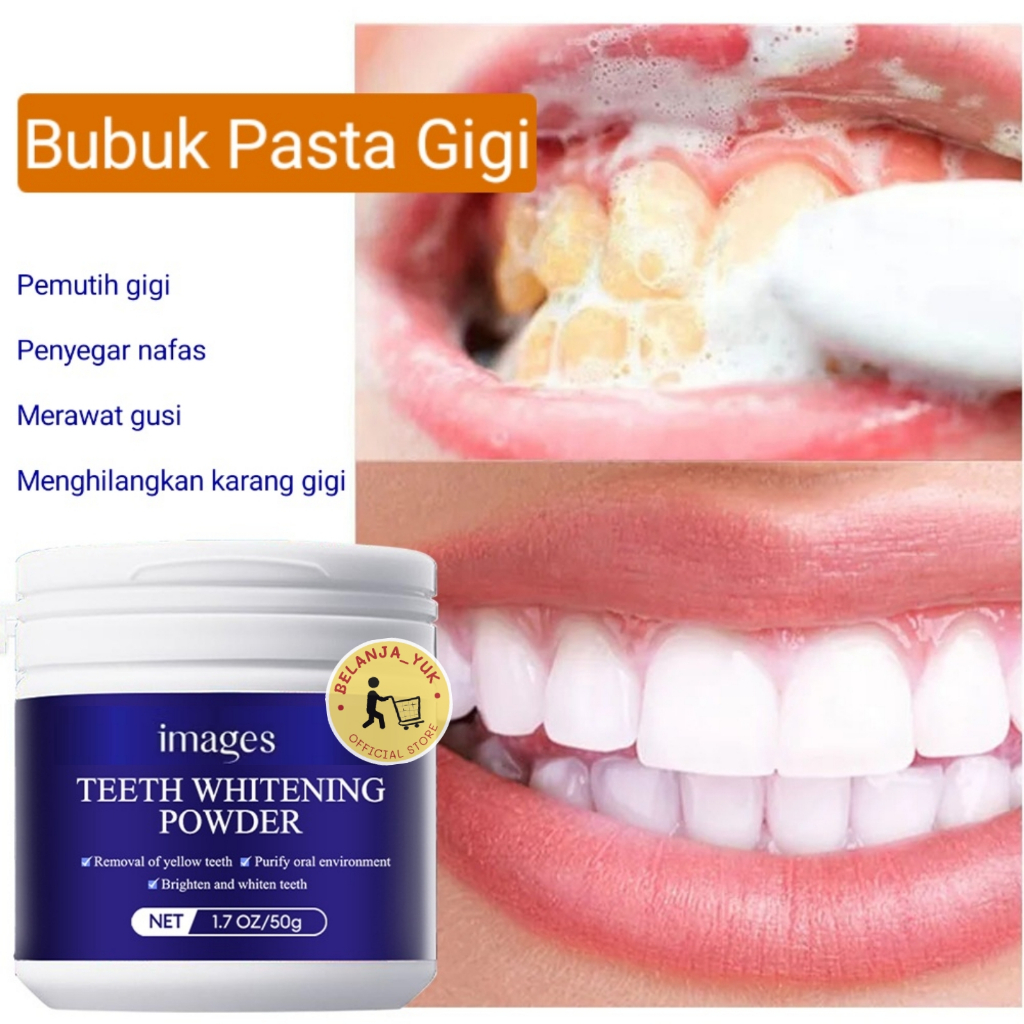 Images Yurizumi Bubuk Pemutih Gigi Nafas Segar / Images Yurizumi Pencerah Gigi Kuning / Images Yuriz