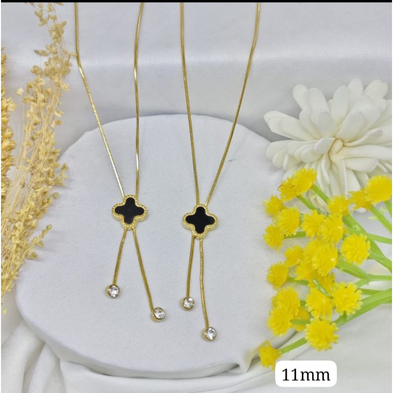 Kalung Titanium Wanita K14, Kalung Stainlees Steel Accesories Fhasion Wanita