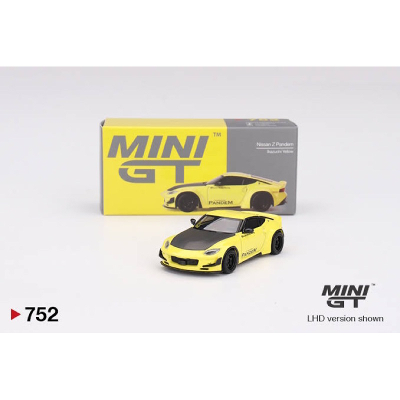 Mini GT 752 Nissan Z Pandem Ikazuchi Yellow