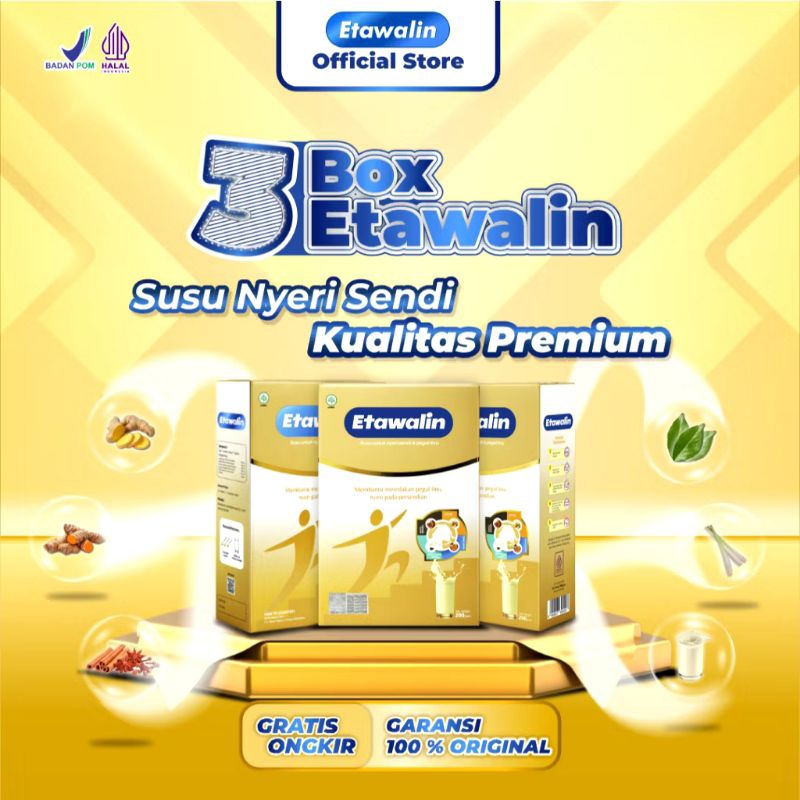 

Paket 3 Box Etawalin Susu Kambing Etawa Bubuk Jahe Temulawak Herbal