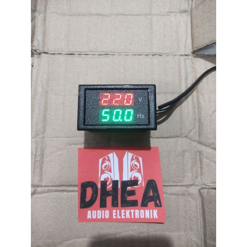 AC Panel Meter Volt Hz Alat Ukur Voltage 220 Volt Frequency Hz Langsung Listrik PLN 220V Pengukur Te