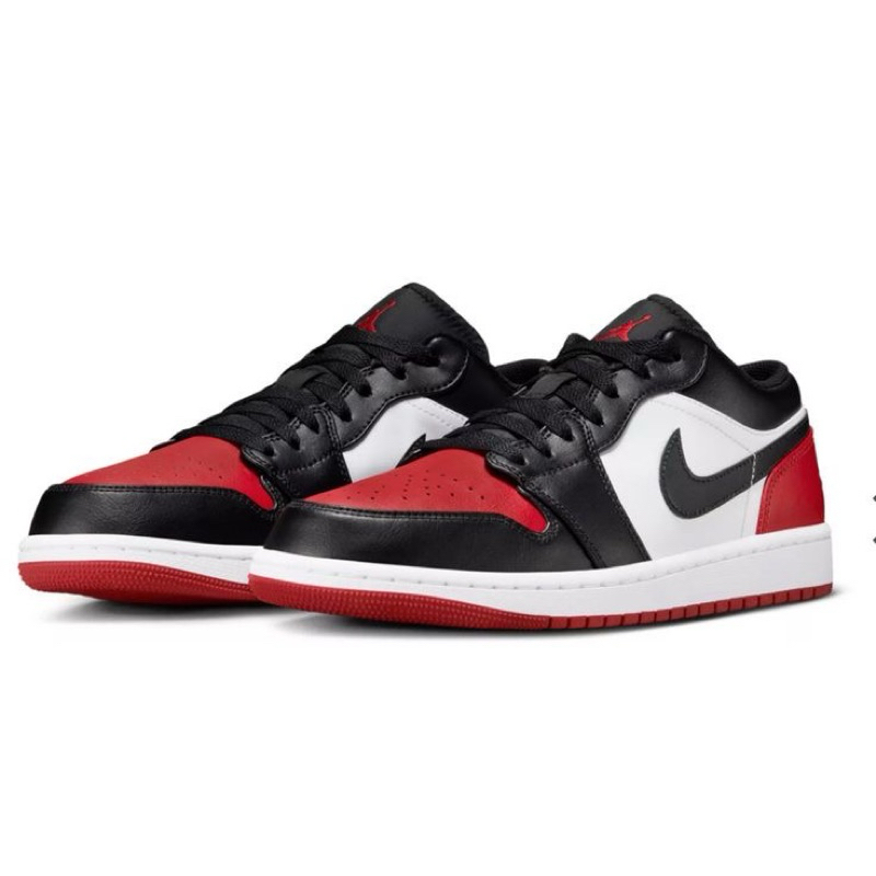 JORDAN 1 LOW BRED TOE ORIGINAL 100%
