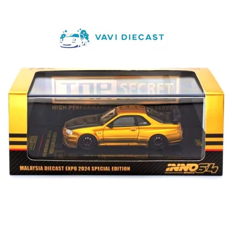 INNO64 NISSAN GT-R (R34) 'TOP SECRET' MALAYSIA DIECAST EXPO SPECIAL EDITION