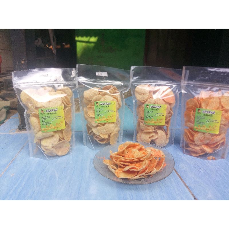 

keripik opak mini rasa balado