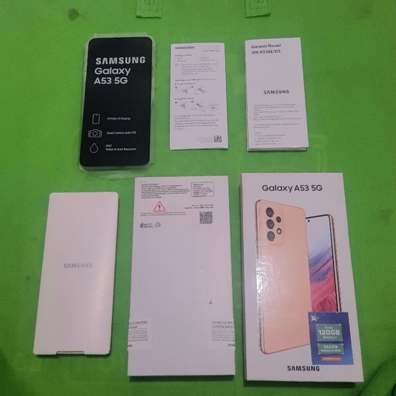 dus box samsung a53 5G original 100% copotan sein lengkap manual book