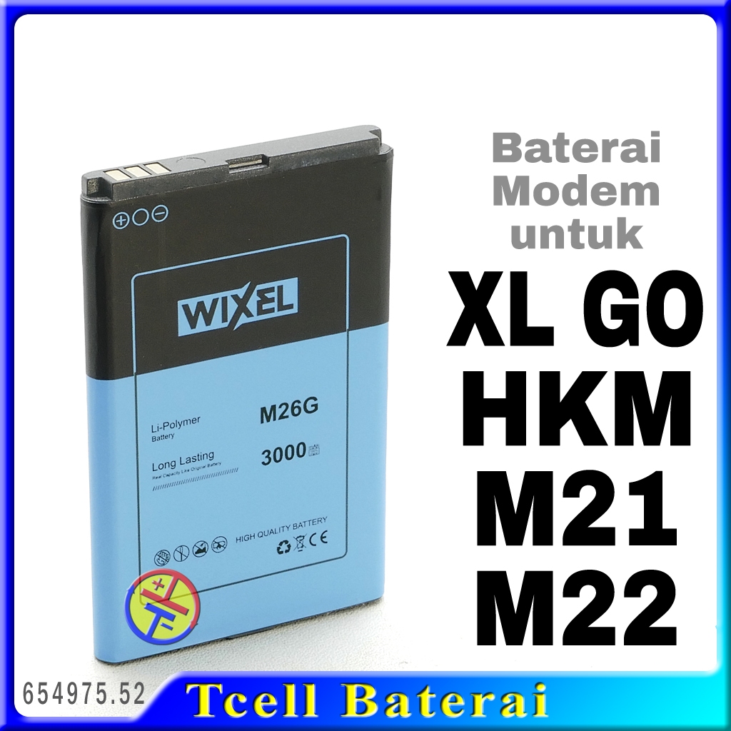Baterai Wixel M26G untuk modem XL Go HKM M21 M22