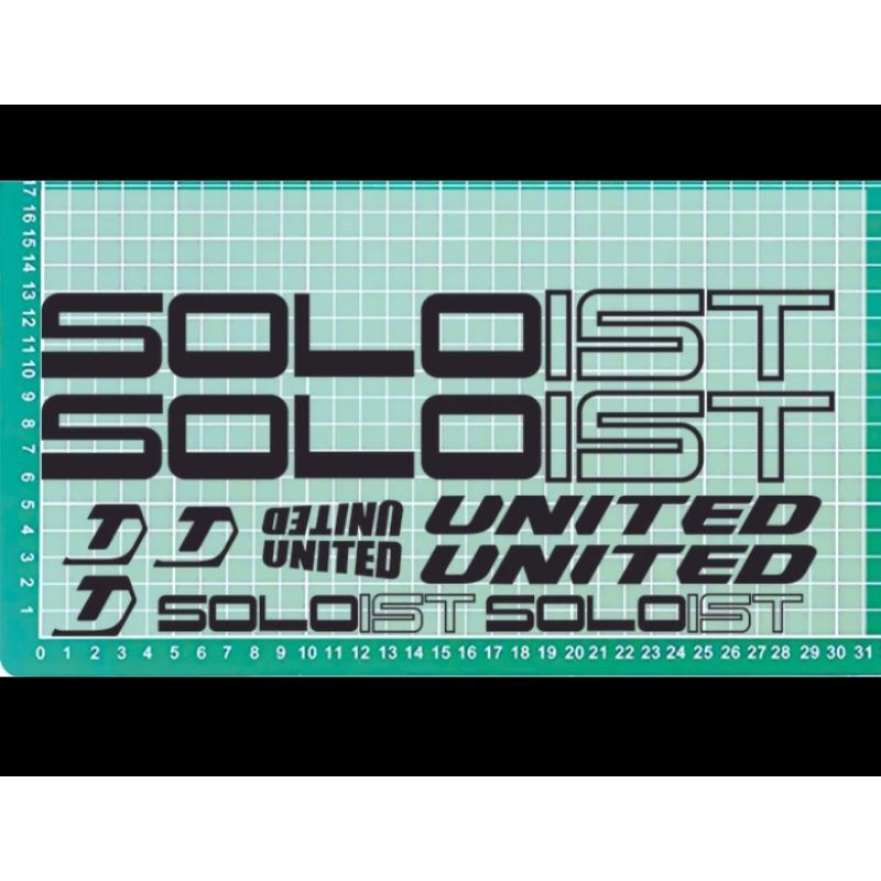 Stiker Sepeda Fixie United Soloist Gen1