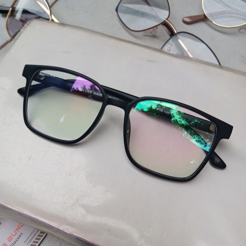 KACAMATA HIAS/FRAME Lensa coating pelangi,ELEGAN