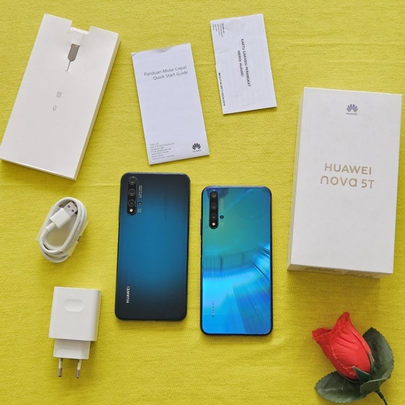 HUAWEI NOVA 5T 8/128GB RESMI Second Preloved Terawat Indonesia