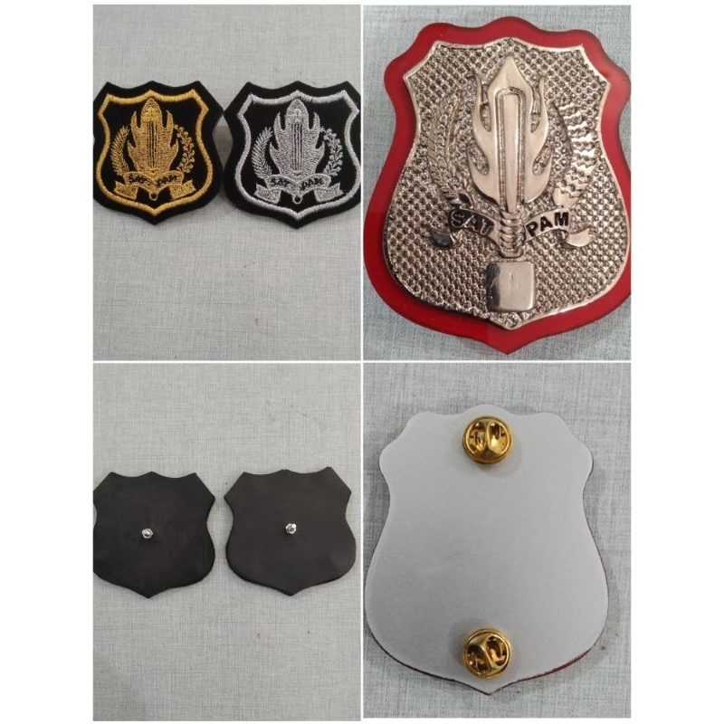 EMBLEM TOPI PET |PIN KEWENANGAN|SECURITY/SATPAM