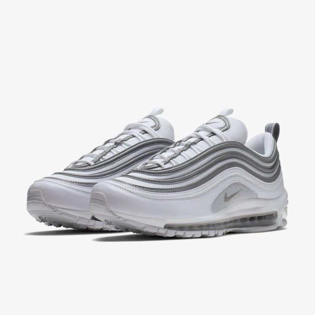 Nike Air Max 97 Mens Sneakers Shoes - White Silver