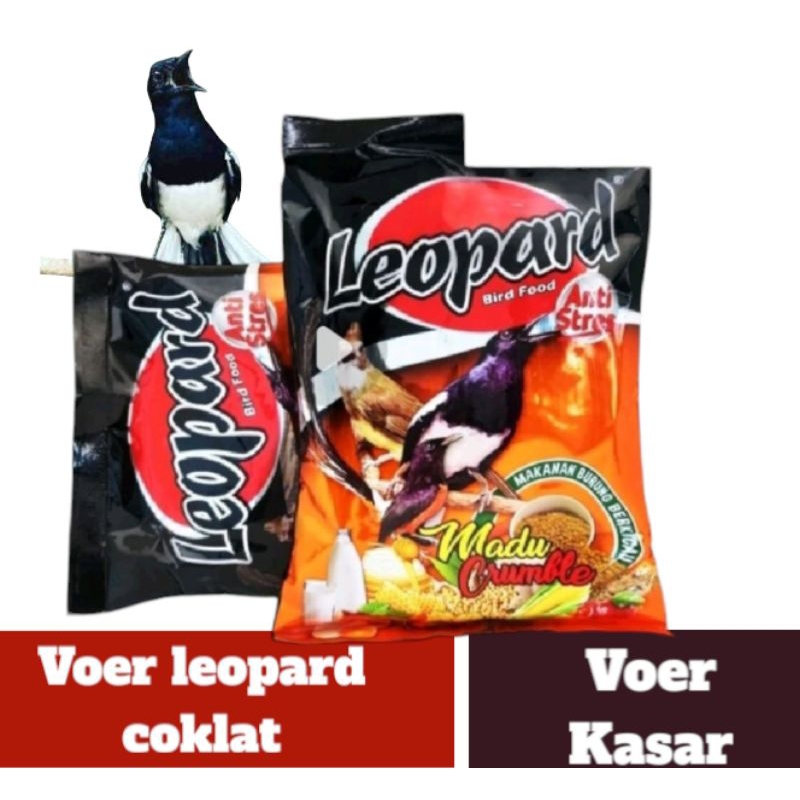 Voer leopard coklat crumble/ Voer leopard lasar