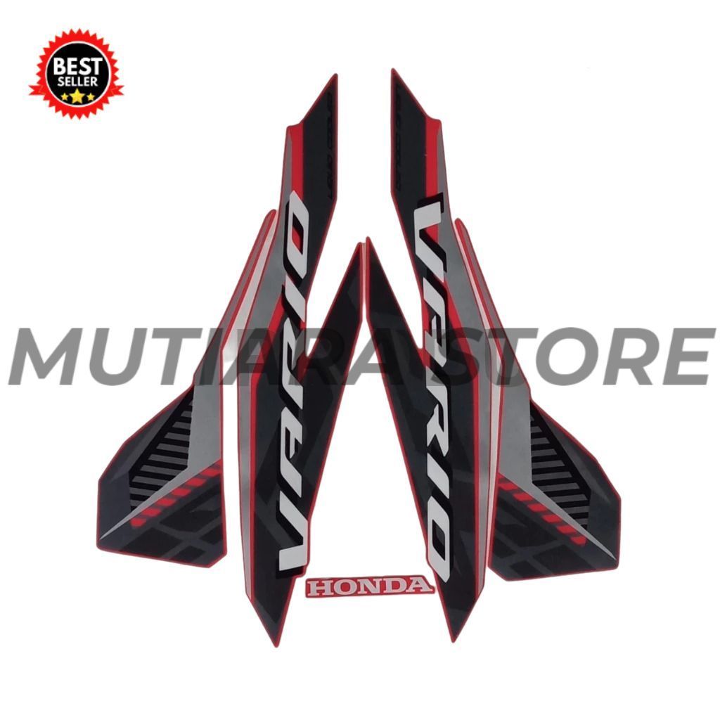 STIKER STRIPING HONDA VARIO CBS 125 2022 HITAM SILVER LIST BODY MOTOR HONDA VARIO CBS 2022