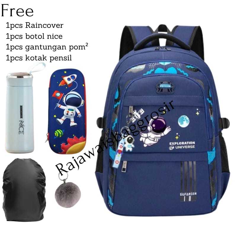 Tas sekolah anak laki laki astronot Bestseller Tas Ransel Anak Sekolah Tas Backpack Astronot Laki-la