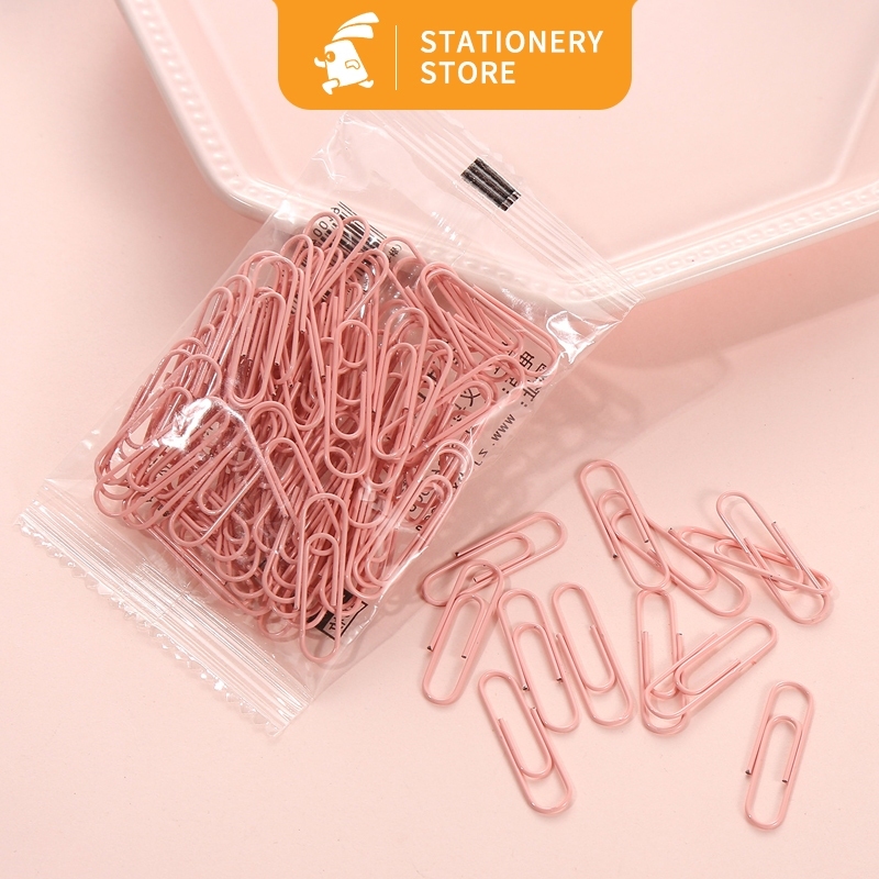 

Paper clip metalik/clip metalik/jepitan kertas/klip kertas/klip warna/paperclip/metallic-Rabbit Stationery