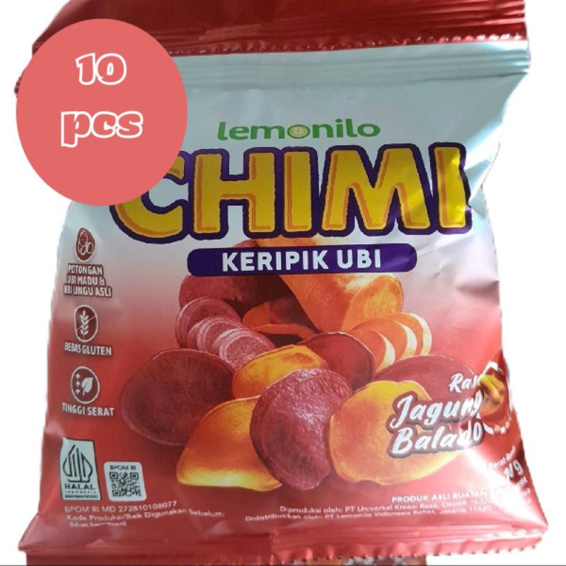 

chimi ubi lemonilo rasa jagung balado 1 renteng