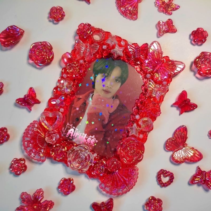 Toploader Cream Deco Photocard PC Holder