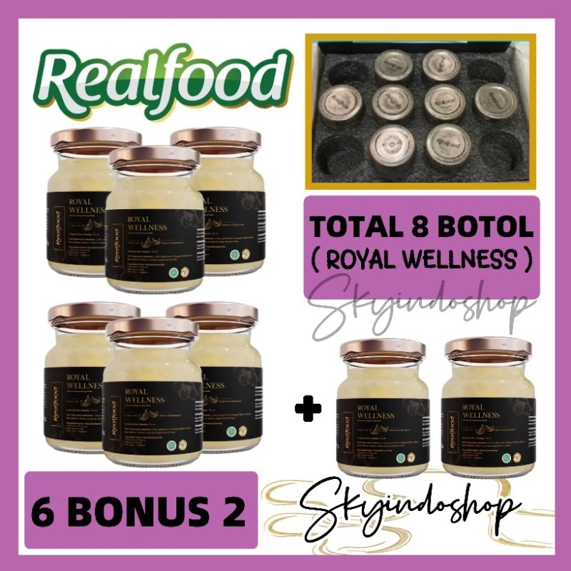 

Realfood Royal Wellness ( 6 Bonus 2 ) Minuman Sarang Burung Walet Bpom Halal