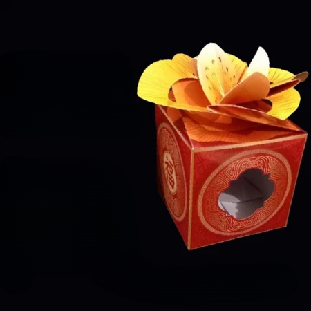

Box Imlek Muat 2 Toples 500 Gram Motif Bunga Ukuran 14.5x14.5x14.5cm