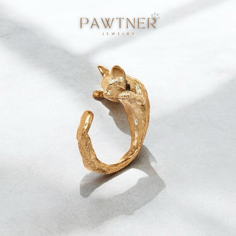 “Pawseries” Golden Whiskers Ring