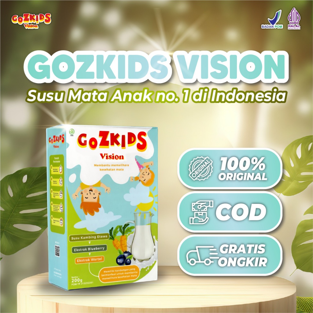 

Gozkids Vision Original Susu Kambing Bubuk Membantu Memelihara Kesehatan Mata 200 gram