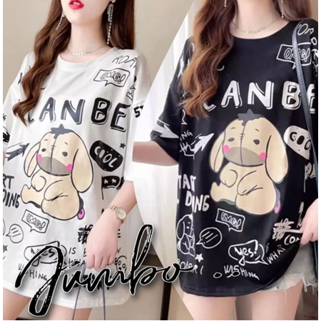 baju atasan KAOS JUMBO wanita - big size IYOR IYOR - konveksi asli jumbo Damai fashion