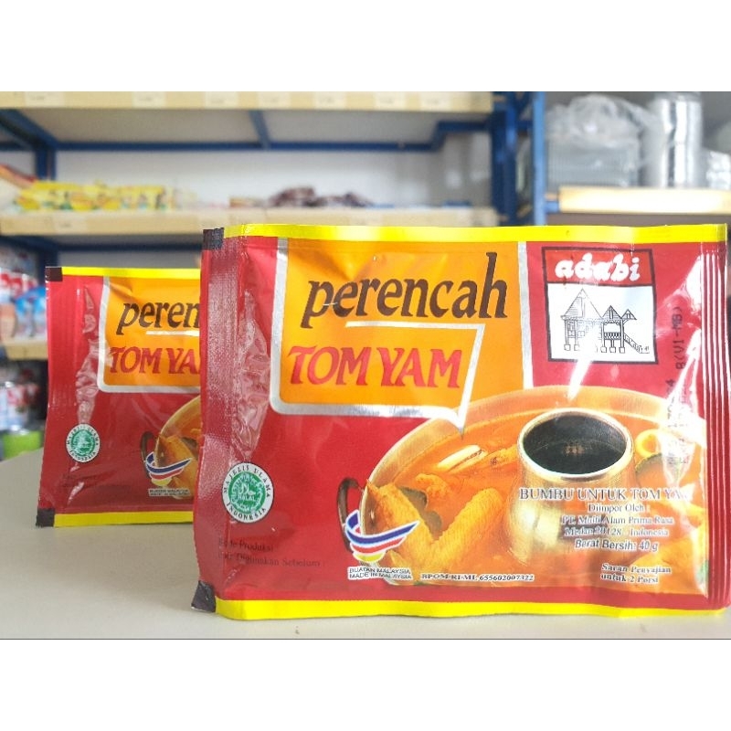 

Adabi Perencah TomYam Gr / Bumbu TomYum 40Gr / Bumbu Tomyam 40Gr / Bumbu Basah Tomyam 40Gr