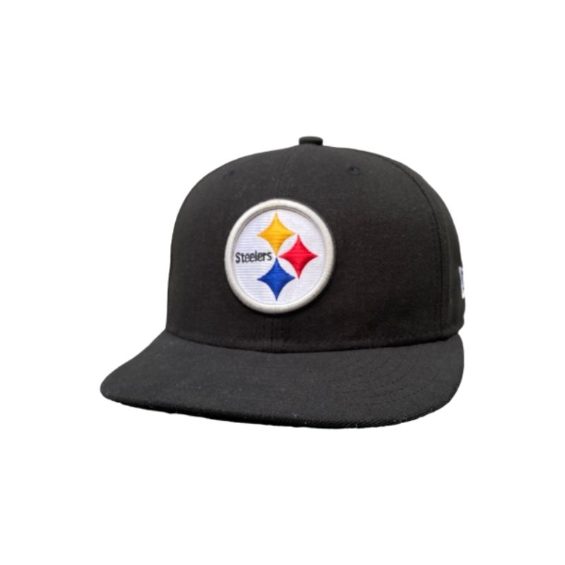 Topi Snapback Era 59Fifty Steelers Black Second Original Murah