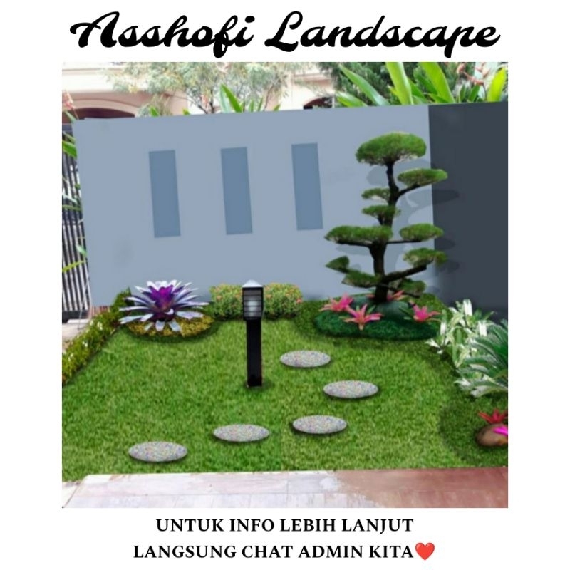 PEMBUATAN TEBING DEKORASI TAMAN MINIMALIS KOLAM IKAN HIAS BUNGA HIAS PASANG RUMPUT TAMAN JEPANG TANA