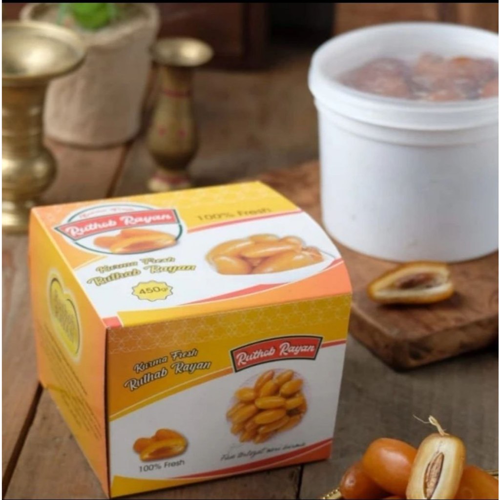 

Ruthob Rayan asli premium segar frozen kurma libya - 450 gram