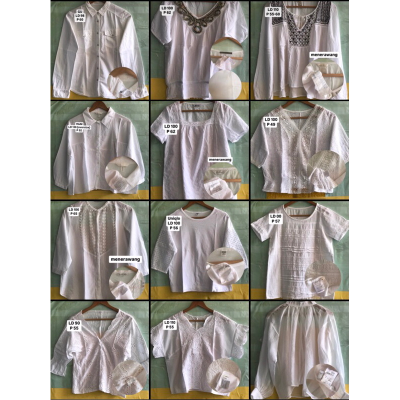Blouse Putih (Bw) Wanita/Kemeja Putih Wanita/Blouse putih