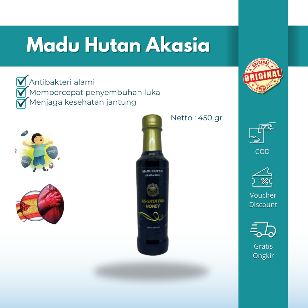 

Madu As Sa'diyah Madu Hutan Akasia Riau 450 gram Original