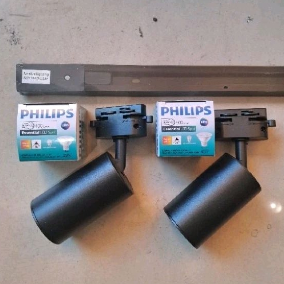 paket lampu rel artalux Led Philips 4.5w