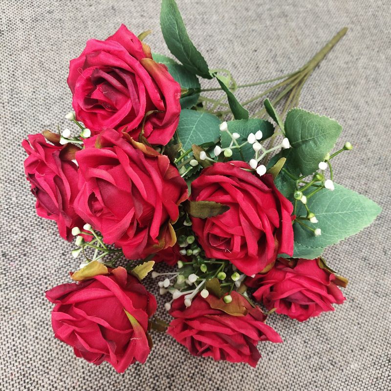 bunga mawar artificial besar