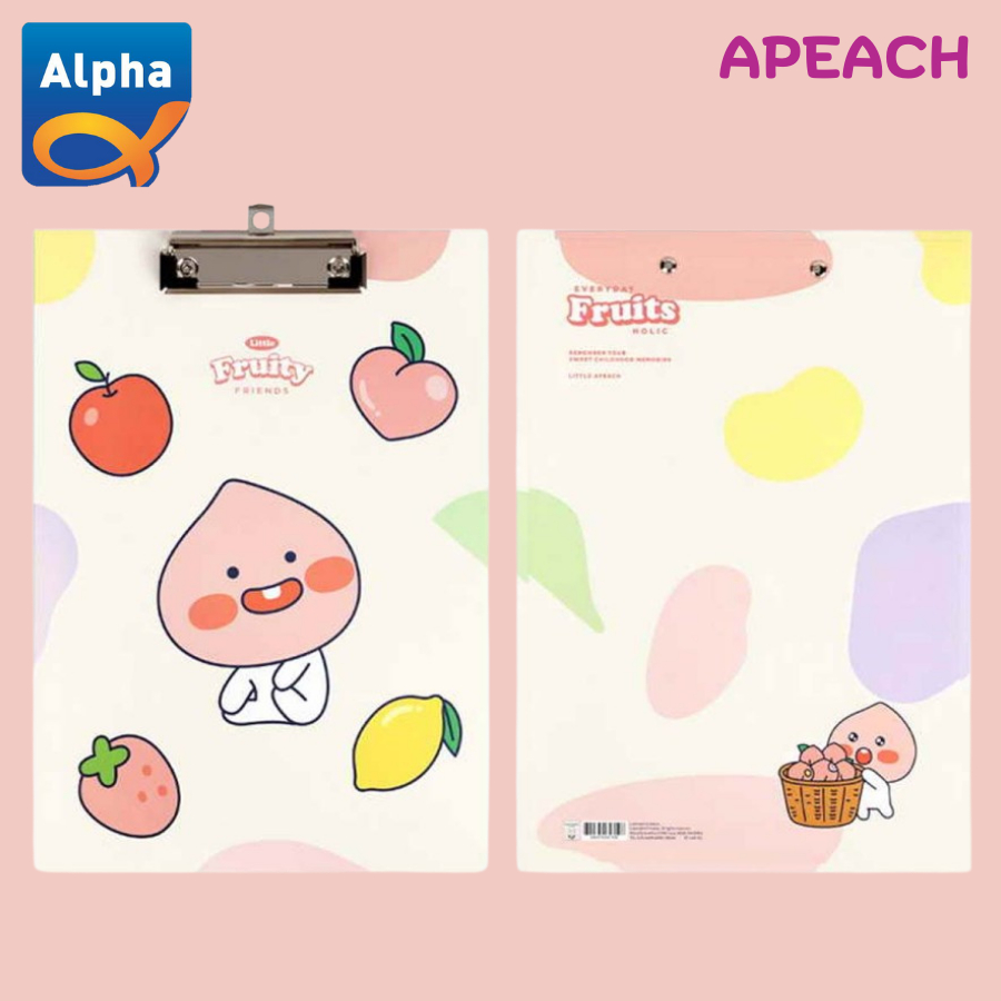 

[Kakao Friends] Clip Board A4 220*310mm / Papan Jalan - Apeach / [카카오] 클립보드/프루티-A4/220*310mm/리틀어피치