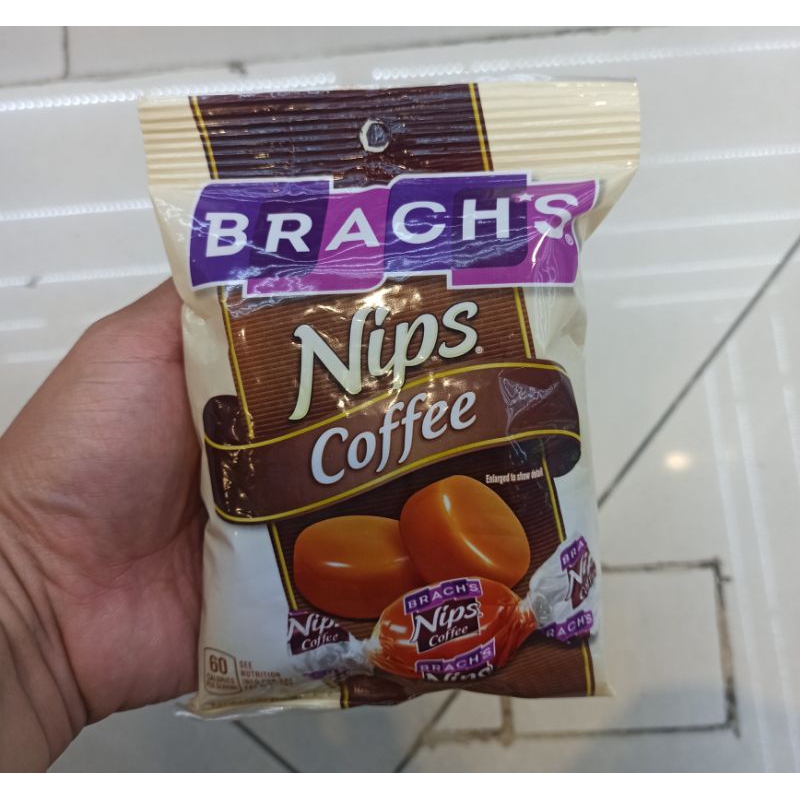

Brachs Nips Coffee Hard Candy 92g / Brachs Nips Permen Rasa Kopi 92g