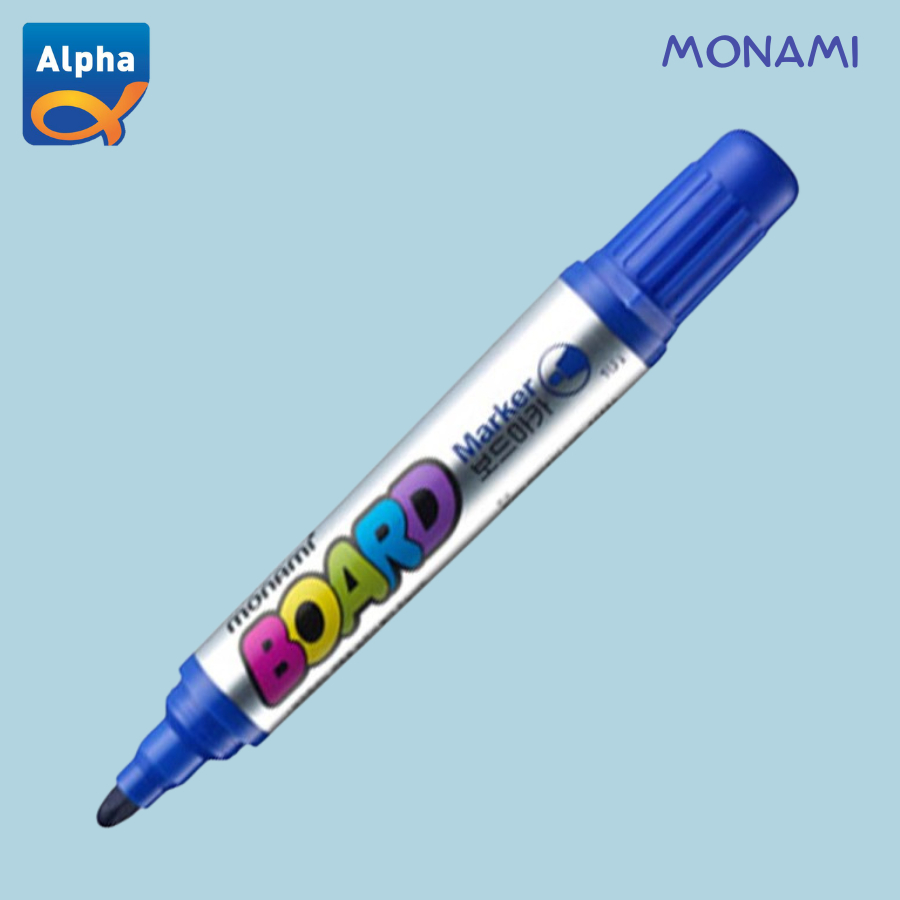 

[Monami] Board Marker / Spidol Papan Tulis - Biru / Blue / [모나미] 보드마카(낱개) 청색-둥근닙/청색