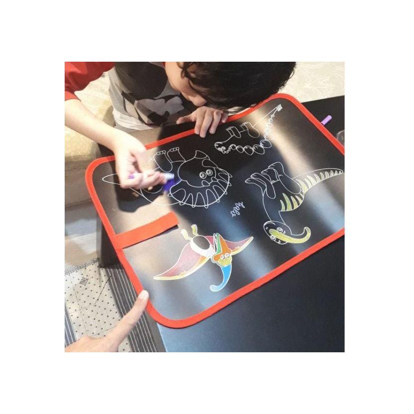 

PAPAN TULIS MAGIC PAINTING MAT / DRAWING BOARD DAPAT DIPAKAI ULANG - motif dinosaur