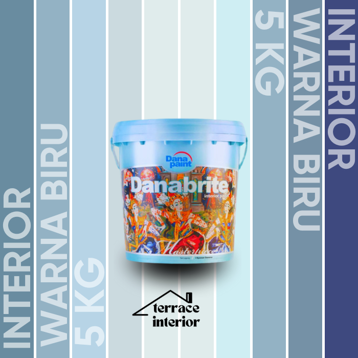 Cat Tembok Interior Danapaint Danabrite Warna Biru 5 Kg