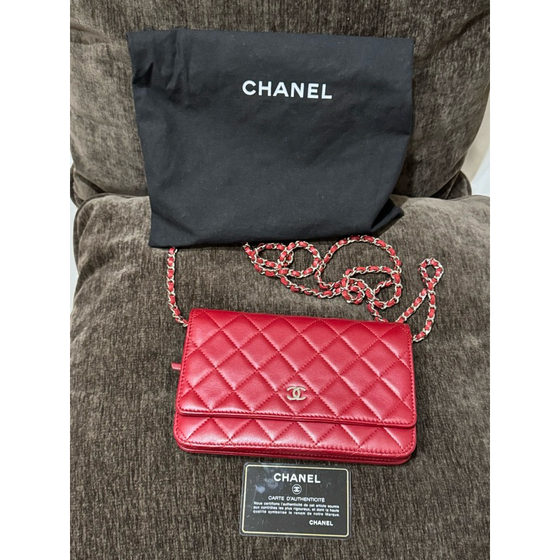 Chanel Bag WOC Red Lambskin #19 (preloved)