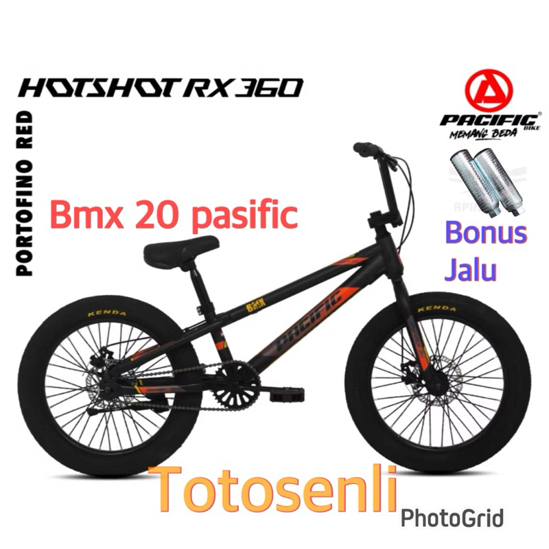 sepeda anak bmx 20 inch pasific rx 360 ban jumbo / bmx 20 rx360