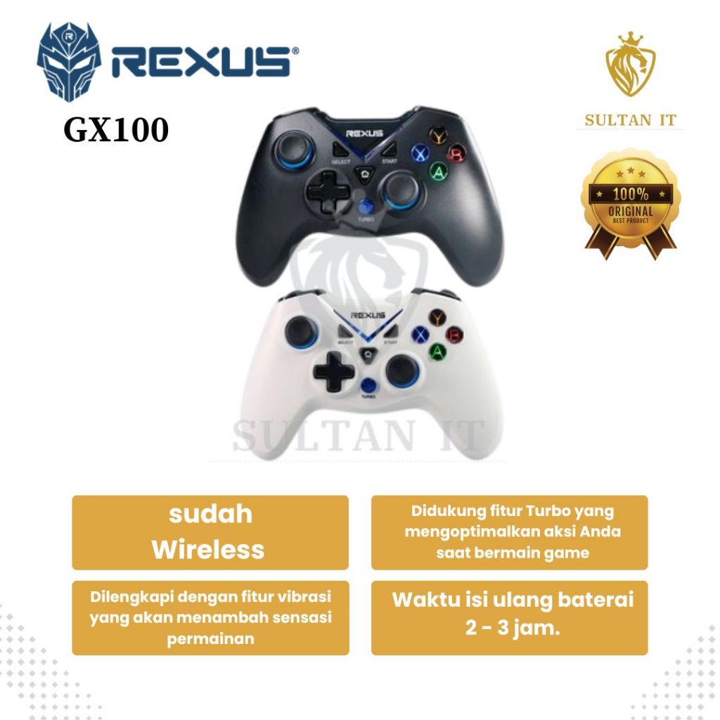 Rexus Gladius GX100 / GX150 / GX300 Wireless Gaming Gamepad - Joystick / Stick