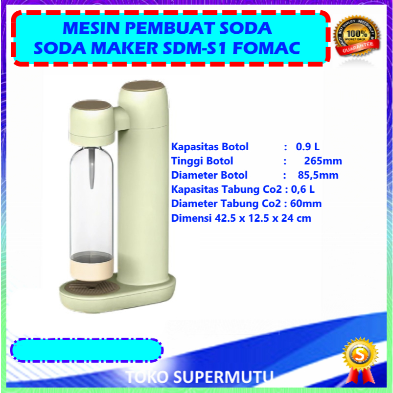 Mesin Pembuat Soda SDM-S1 Soda Maker FOMAC
