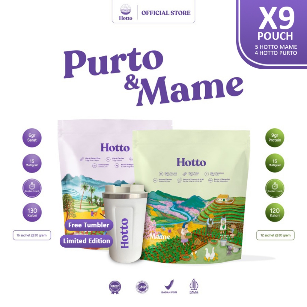 

BUNDLING HOTTO PURTO & HOTTO MAME FREE TUMBLER