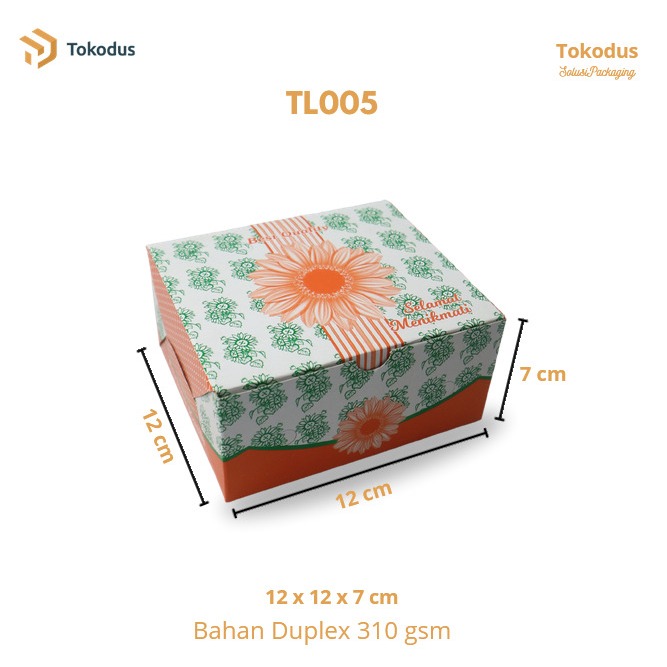 

Dus Snack Box orange Uk. 12x12x7 cm