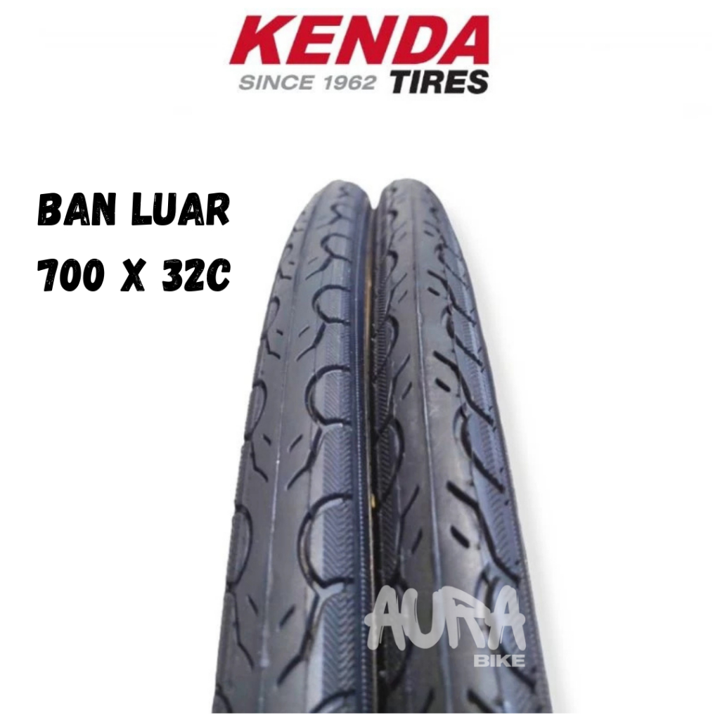 Ban luar Kenda 700 x 32c Nylon Black