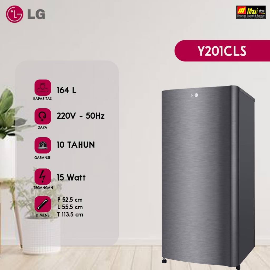 Kulkas LG 1 Pintu GN-Y201CLS Low Watt - Garansi Resmi