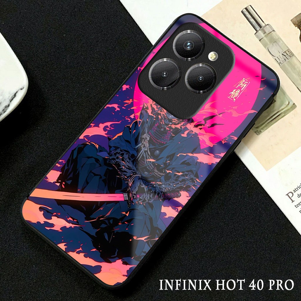 Softcase Glossy Glass Infinix Hot 40 Pro Terbaru [GC11 ] Casing Handphone Infinix Hot 40 - Pelindung