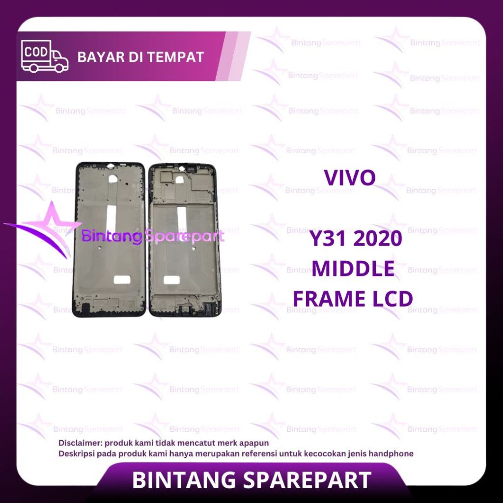MIDDLE FRAME LCD VIVO Y31 2020