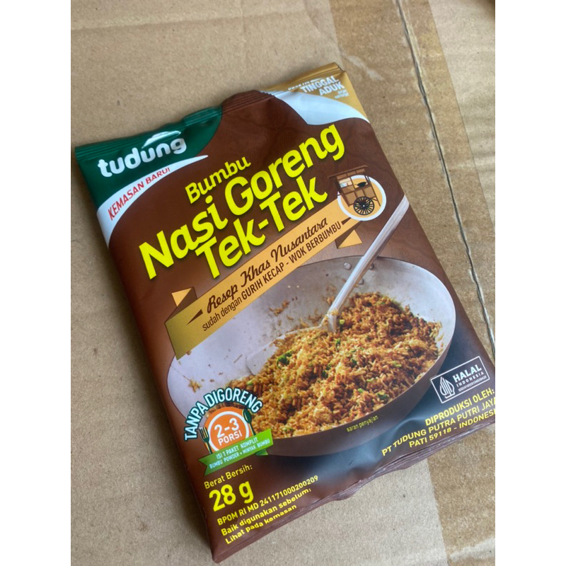 

Tudung bumbu nasi goreng tektek (tidak pedas)
